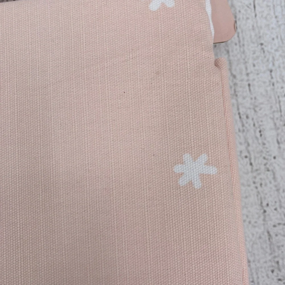 EnVogue Shower Curtain Pink Gingerbread Village Snowflake Holiday Christmas